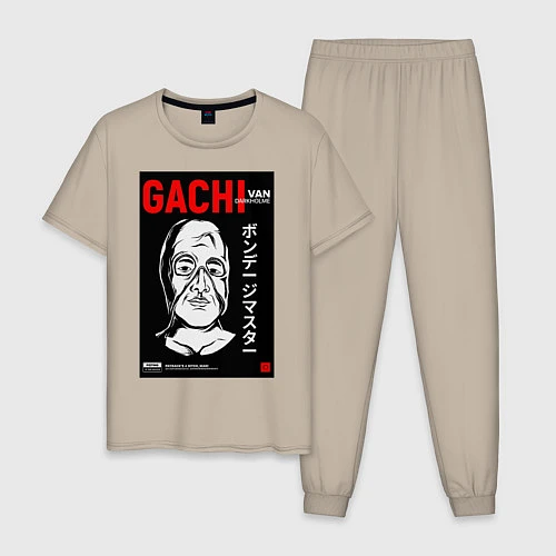 Мужская пижама Gachimuchi Van Darkholm / Миндальный – фото 1