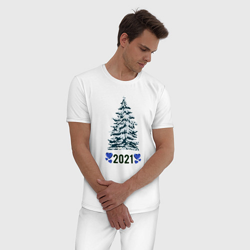 Мужская пижама С Новым Годом / Белый – фото 3