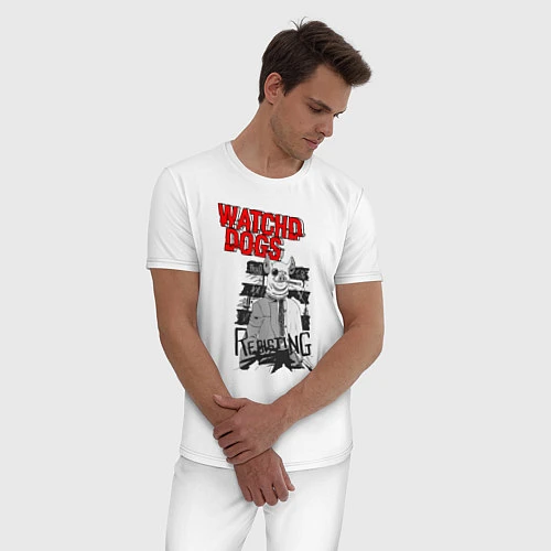Мужская пижама Watch Dogs: Legion / Белый – фото 3