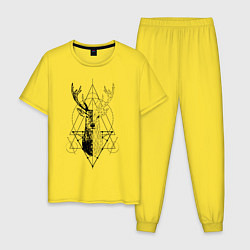 Мужская пижама Polygonal deer