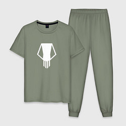 Пижама хлопковая мужская Bakugo t-shirt, цвет: авокадо
