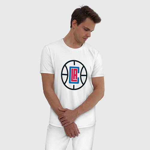 Мужская пижама Los Angeles Clippers / Белый – фото 3