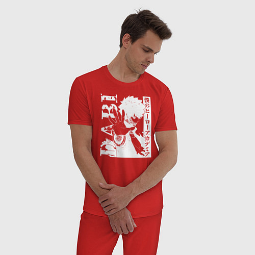 Мужская пижама Моя геройская академия / Красный – фото 3