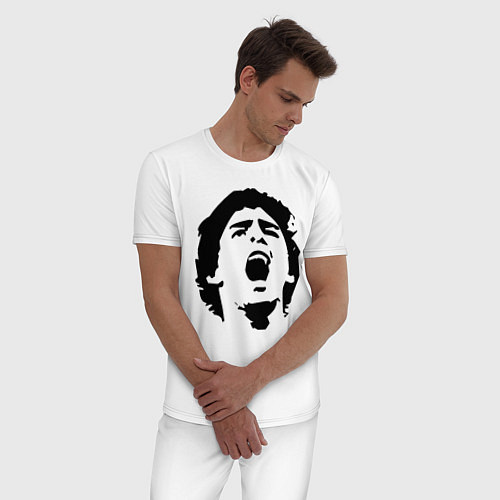 Мужская пижама Диего Марадона Барселона / Белый – фото 3