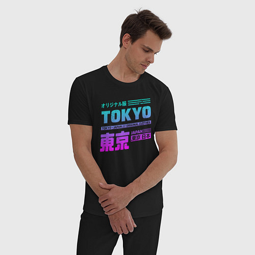Мужская пижама Tokyo / Черный – фото 3