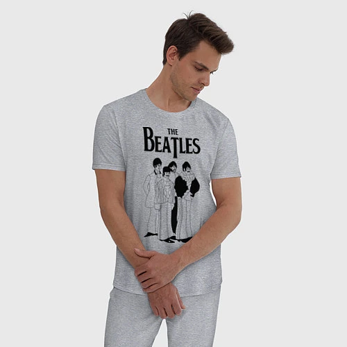 Мужская пижама THE BEATLES / Меланж – фото 3