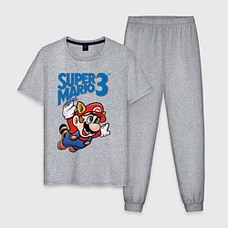 Пижама хлопковая мужская Mario 3, цвет: меланж