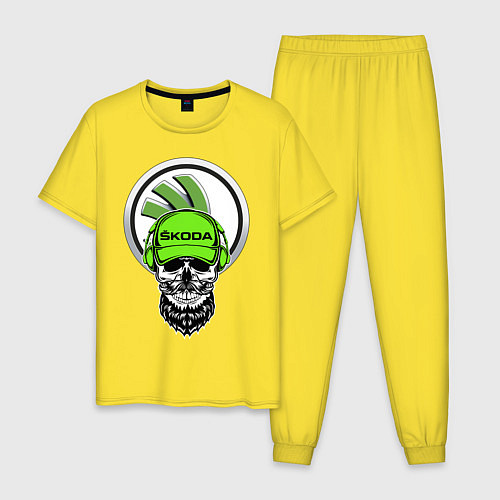 Мужская пижама Шкодавод спина Z / Желтый – фото 1