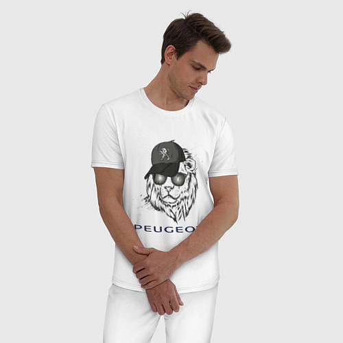 Мужская пижама Peugeot Пежо Z / Белый – фото 3