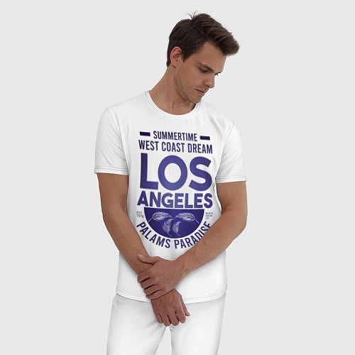 Мужская пижама Западное побережье Лос-Анджеле / Белый – фото 3