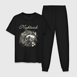 Пижама хлопковая мужская NIGHTWISH, цвет: черный