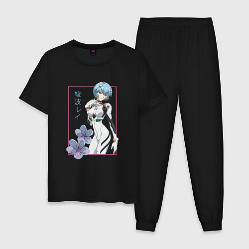 Мужская пижама Рей Аянами Evangelion / Черный – фото 1