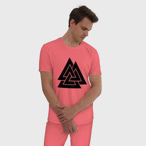 Мужская пижама Валькнут Valknut Z / Коралловый – фото 3