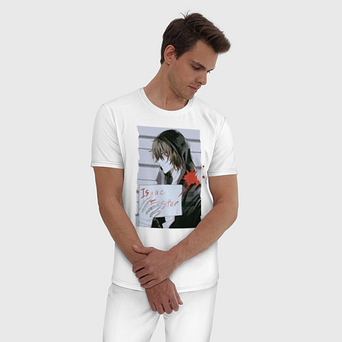 Мужская пижама Ангел кровопролития / Белый – фото 3