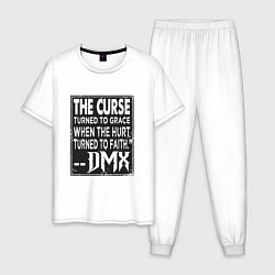Пижама хлопковая мужская DMX - The Curse, цвет: белый