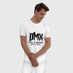 Пижама хлопковая мужская DMX King, цвет: белый — фото 2