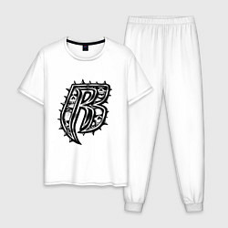 Пижама хлопковая мужская DMX - Ruff Ryders, цвет: белый