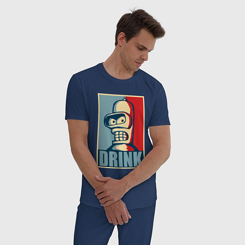 Мужская пижама Bender / Тёмно-синий – фото 3