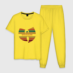 Пижама хлопковая мужская Enter The Wu-Tang цвета желтый — фото 1