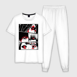 Пижама хлопковая мужская Токийский Гуль, цвет: белый