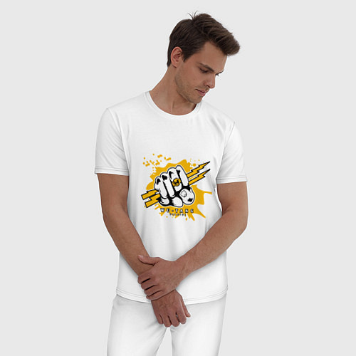 Мужская пижама Wu-Tang Power / Белый – фото 3