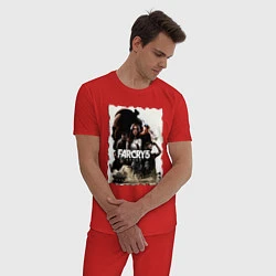 Пижама хлопковая мужская FARCRY GAME, цвет: красный — фото 2
