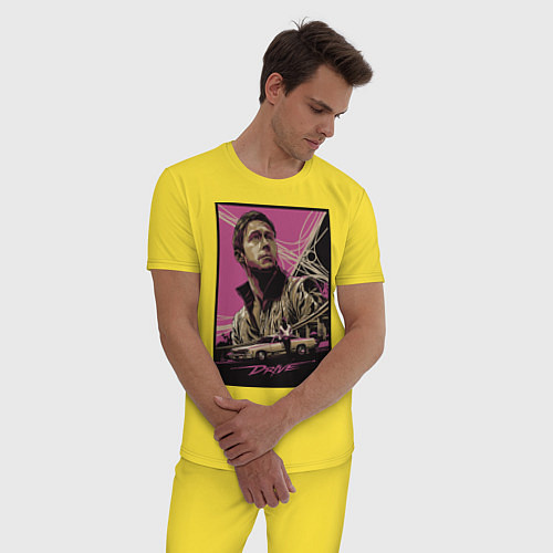 Мужская пижама Драйв / Желтый – фото 3
