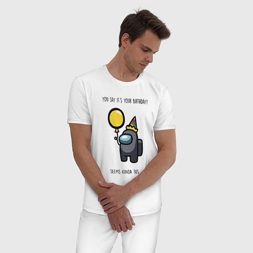 Мужская пижама AMONG US / Белый – фото 3