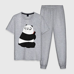 Мужская пижама Возмущенная панда