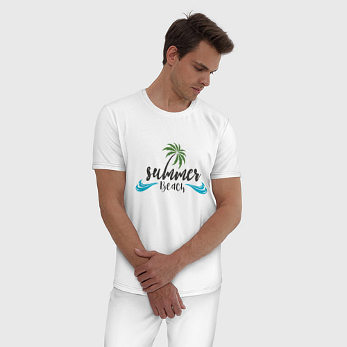 Мужская пижама Summer Beach / Белый – фото 3