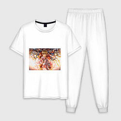 Пижама хлопковая мужская Священный сосуд Секи, цвет: белый