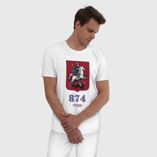 Мужская пижама Москва 874 года / Белый – фото 3