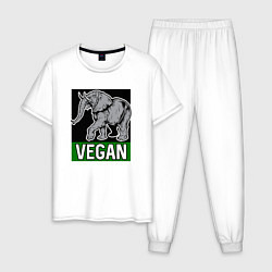 Мужская пижама Vegan elephant