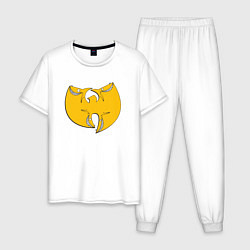 Пижама хлопковая мужская Wu-Tang Shark, цвет: белый
