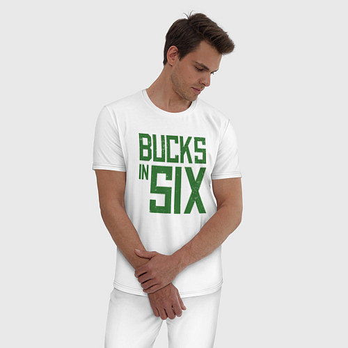 Мужская пижама Bucks In Six / Белый – фото 3