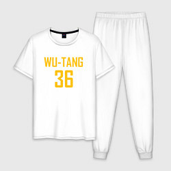 Пижама хлопковая мужская Wu-Tang 36, цвет: белый