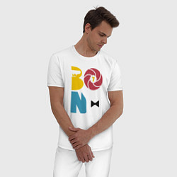 Пижама хлопковая мужская BOND 007, цвет: белый — фото 2