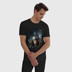 Пижама хлопковая мужская Megadeth Poster Z, цвет: черный — фото 2