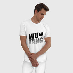 Пижама хлопковая мужская Wu-Tang NYC, цвет: белый — фото 2