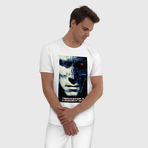 Мужская пижама Arnold T-800 / Белый – фото 3