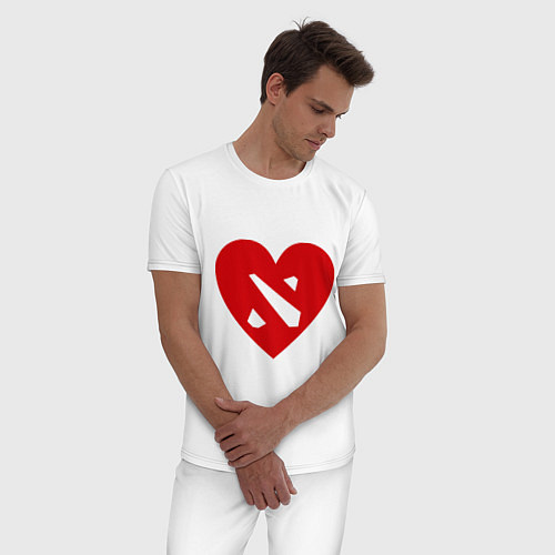 Мужская пижама Love Dota 2 / Белый – фото 3