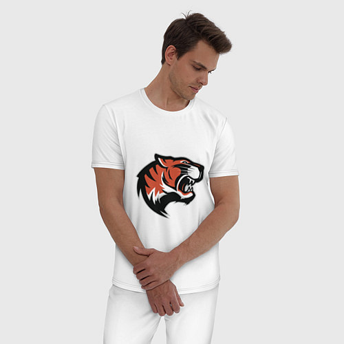 Мужская пижама Tiger Mood / Белый – фото 3