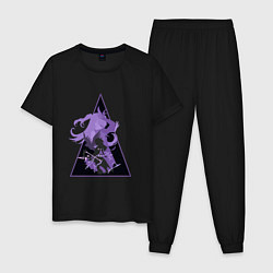 Пижама хлопковая мужская Genshin Impact FishlФишль, цвет: черный
