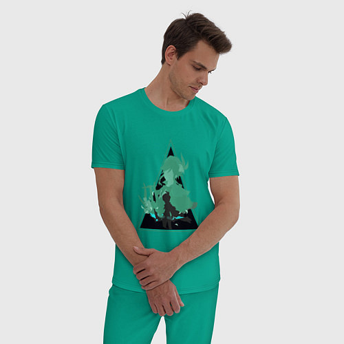 Мужская пижама Genshin Impact VentiВенти / Зеленый – фото 3