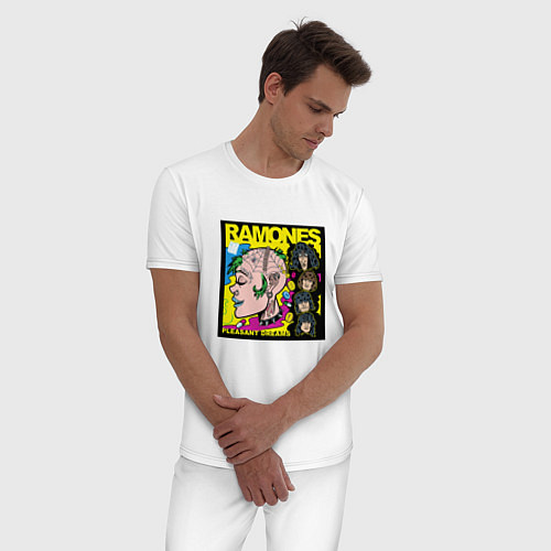 Мужская пижама Art Ramones / Белый – фото 3