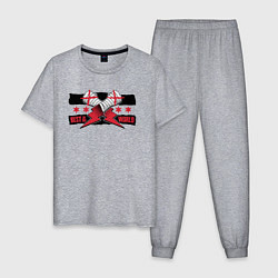 Пижама хлопковая мужская CM Punk AEW BITW, цвет: меланж