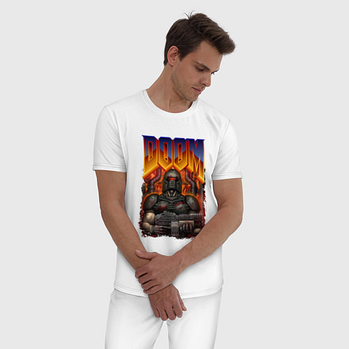 Мужская пижама DOOM 64 / Белый – фото 3
