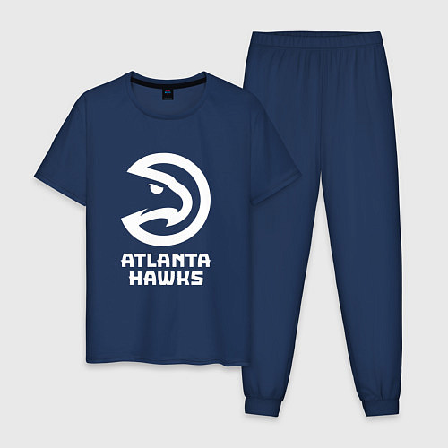 Мужская пижама Атланта Хокс, Atlanta Hawks / Тёмно-синий – фото 1