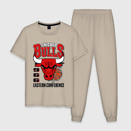 Мужская пижама Chicago Bulls NBA / Миндальный – фото 1