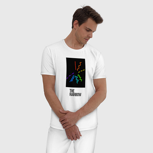 Мужская пижама Картина The Rainbow / Белый – фото 3